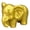 Gold, variant on Black Resin Baby Elephant Figurine Statue For Home Desk And Shelf Decor Use