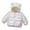 White, variant on WOYY Girls Winter Coat Lightweight Cute Bear Ears Hooded Puffer Jacket, Sizes 12-18M