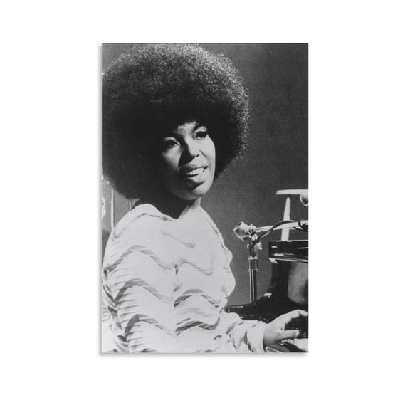 Roberta_Flack Black and White Art Canvas Poster Poster Canvas Picture Printing Office Decoration