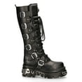 thumbnail image 3 of New Rock 272-S1 Black Leather Gothic Knee High Boots 42, 3 of 8