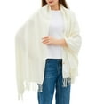 thumbnail image 2 of Alpine Swiss Womens Shawl Evening Wrap Pashmina Large Scarf Fringe Cape Poncho, 2 of 7