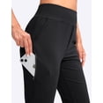 thumbnail image 4 of Pantalones de golf YYV, elásticos, cintura alta, cintura alta, negros, para mujer, 4 of 7