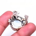 thumbnail image 2 of Blue Topaz 925 Silver Plated Ring s.8, Blue Blue Topaz Ring R_8064_304_17, 2 of 2