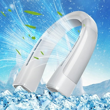 

RVASTEIZO Portable Fan Hanging Neck Bladeless Fan USB Charging Portable Semiconductor Refrigeration Hanging Neck Conditioning Fan