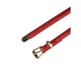 thumbnail image 2 of Cinturones de cuero grabados para mujeres Inspire Chic, cinturón con hebilla de pin de aleación, color rojo vino, 104 cm/41'', 2 of 4