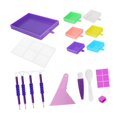 thumbnail image 3 of 5D DIY Diamond Paintings Tray Point Drill Tray Bead Sorting Plate Rhinestone Box Multicolor, 3 of 7