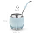 thumbnail image 4 of BALIBETOV Juego de taza de yerba mate y bombilla, incluye calabaza de yerba mate de acero inoxidable, bombilla mate premium y cepillo de limpieza (Azul claro), 4 of 7