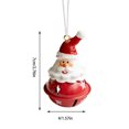 thumbnail image 2 of Hot6sl Liquidación de Ahorros de Verano Adornos de Campana de Navidad, Resina de Hierro, Anciano, Muñeco de Nieve, Reno, Campana, Decoración, Colgante, Decoración para Árbol de Navidad, 2 of 6