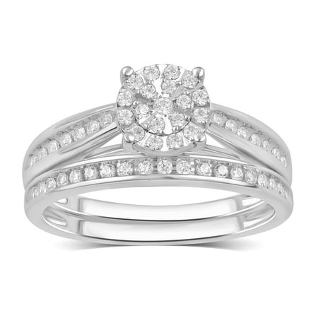 Forever Bride 10k Wg Fb 1/3cttw Dia Rd Channel Bridal