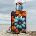 thumbnail image 7 of Pofeuu Colorful Blooming Flowers Print Luggage Suitcase Cover Protector Luggage Washable Covers Aesthetic for 18/24/28/32 inch Luggage（No luggage included）-Medium, 7 of 7