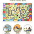 thumbnail image 2 of Junovo Playmat Area Rugs ABC Education Rug Non Slip Carpet for Children Bedroom, Toddler Classroom and Baby Playroom Mat,4'x6',Green, 2 of 7