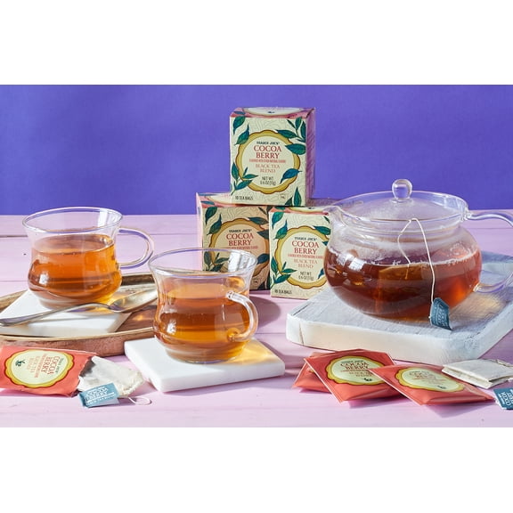 Pack of 2 - TJs Cocoa Berry Black Tea Blend 10 Bag