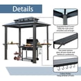 thumbnail image 5 of 5FT x 8FT Double Roof Aluminum BBQ Grill Gazebo with Grey Polycarbonate for Outdoor Use, 5 of 8