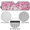 thumbnail image 6 of Uorisanigo Windshield Sun Shade Compatible with Jeep Wrangler TJ JK JL & Gladiator JT Car Sunshade Pink Cherry Blossom Windshied Sunshade Sun Visor Protective Keep Your Vehicle Cool, 6 of 7