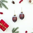 thumbnail image 4 of OULII 12Pcs Christmas Football Hanging Decorations Brown Plastic Rugby Balls for Holiday Tree, 4 of 8
