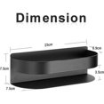 thumbnail image 5 of Organizador de baño, estante de ducha adhesivo negro mate, estante de baño a prueba de herrumbre, estante de cesta de acero inoxidable para cocina, 423g, 5 of 5