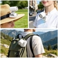 thumbnail image 5 of Clip On Hat Fan, Hard Hat Fan, Tiny Wearable Clip Fan, Portable Mini Cooling Clip Fan, 2.7W Strong Airflow, Usb-C Rechargeable Pocket Fan for Cap Shirt Desk Backpack Hard Hat Outdoor Use, White, 5 of 5