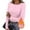 02# Pink, variant on Women Long Sleeve Thermal Shirt Fleece Tops 2025 Fall Winter Crew Neck Casual Base Layer T-Shirts Warm Undershirts Black L