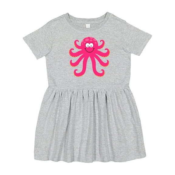 Inktastic Octopus Sea Creature Pink Girls Girls Toddler Dress