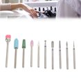thumbnail image 1 of Manicure Drill Bit Set, Roughness Surfaces Remove Dead Skin Shaping Nail Art Drill Bits  for Manicurists, 1 of 8