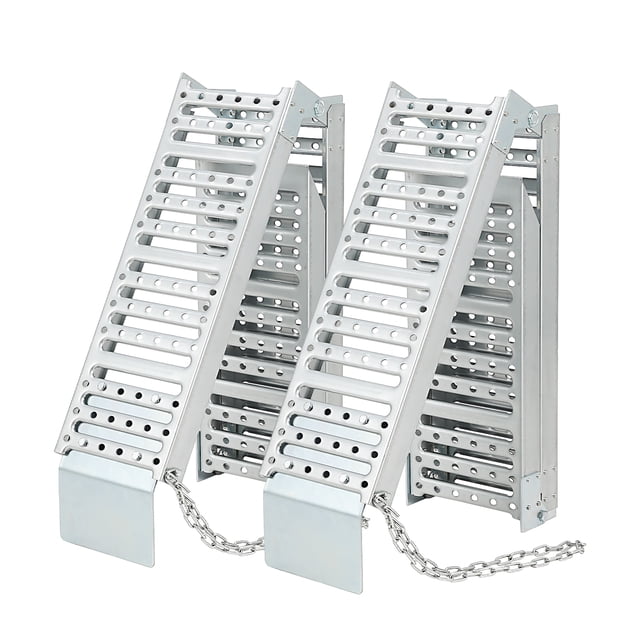 1250 lb Heavy Duty Tri-Fold Loading Ramps - 72"x9" Steel Folding Ramps for ATV, UTV, Motorcycles