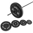 thumbnail image 3 of Fitvids Cast Iron Plate Weight Plate For Strength Training And Weightlifting, 1-Inch Center (Standard), 5Lb (Set Of 4), 3 of 3