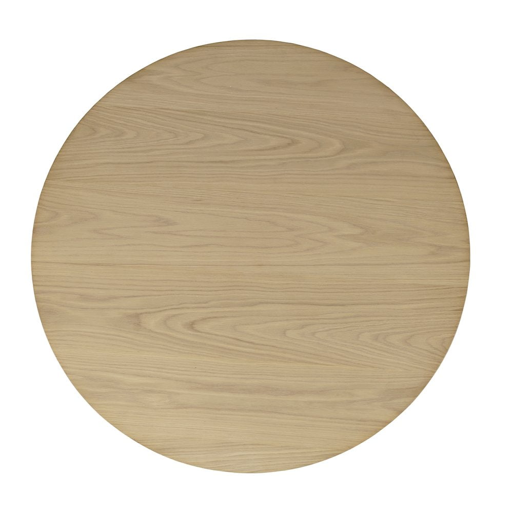 Jofran 40" Round Mid-Century Modern Fluted Pedestal Base Coffee Table
