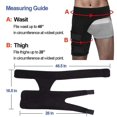 thumbnail image 5 of Men and Women Adjustable Hip Groin Stabilizer for Sciatica Pain Relief, Thigh Leg Compression Support Wrap Sleeve for Hip Joint Pain, Quad Hamstring J, 5 of 5