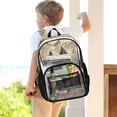 thumbnail image 7 of PVC Transparent Backpacks Clear Backpack for Travel and Outings Vintage Cowboy Illustration, 7 of 7