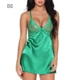 thumbnail image 1 of Ropa de dormir de encaje Lencería de mujer Conjunto de ropa interior de camisón con correa para niña, Verde, S AweSitey XX000068-01, 1 of 7