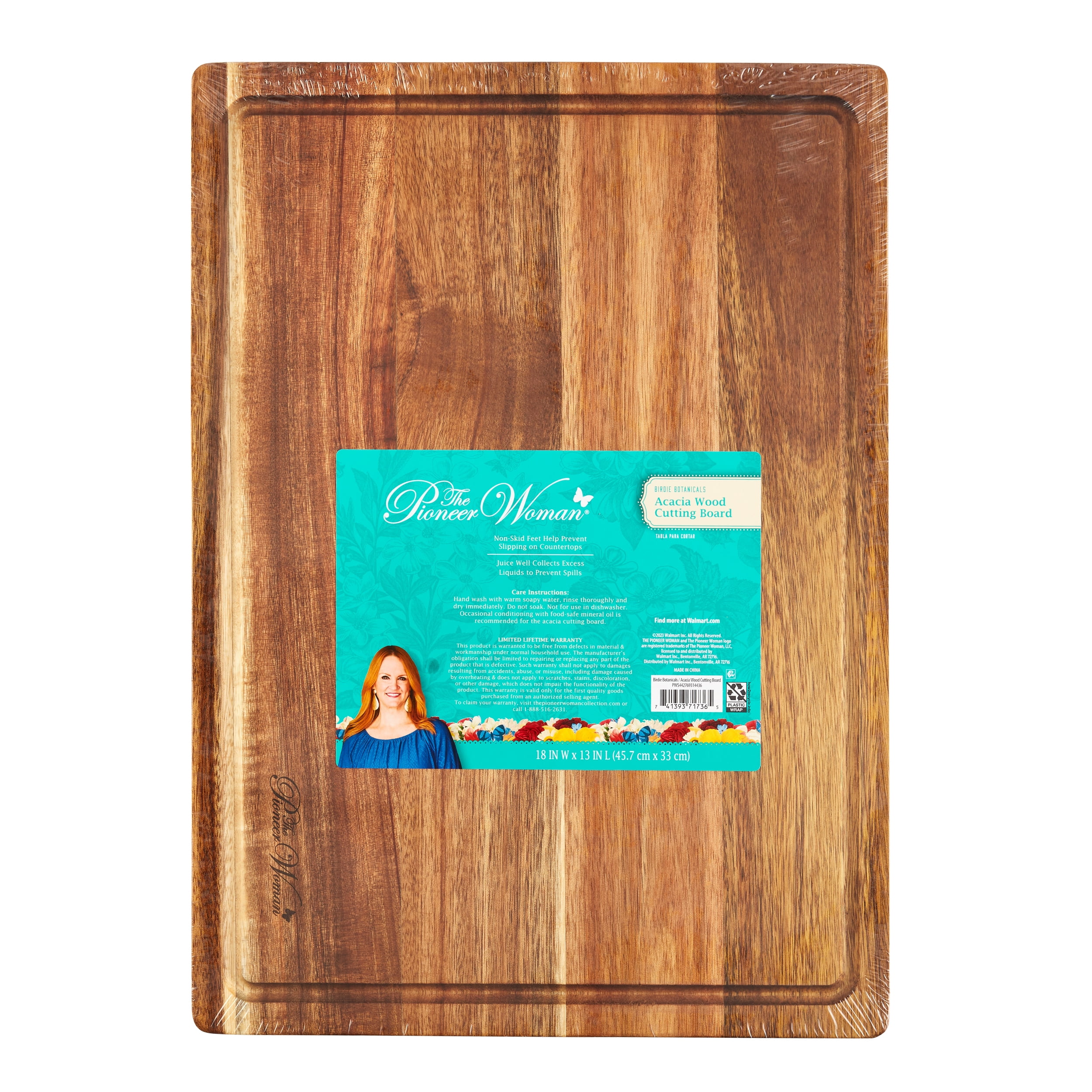 Pioneer Woman 13" x 18" Cutting Board with burned edges
