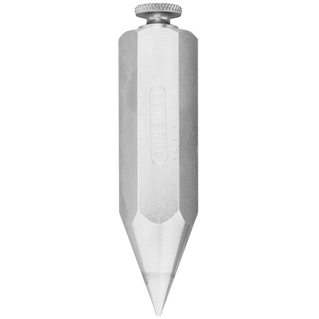 Plumb Bob General Tools 790-12, acero hexagonal, 350 ml