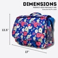 thumbnail image 4 of J World Womens Thomas 16" Messenger Bag With Laptop Sleeve for School and Travel, Petals, 4 of 9