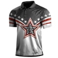 thumbnail image 2 of Men's Golf Shirt Casual Sports V Neck Ribbed Collar Short Sleeve Fashion Casual Solid Color Plain Spring & Summer Regular Fit 3XL, 2 of 4