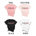 thumbnail image 2 of Survivor Breast Cancer Awareness Month T-Shirt, Crewneck, Soft Pink, Medium, 2 of 4