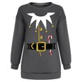 thumbnail image 4 of Sudadera con estampado de cambio de cuello redondo de manga larga suelta de Navidad vintage para mujer Pompotops gfhjh9236, 4 of 7