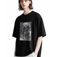 thumbnail image 5 of Men's T-Shirt Skull Graphic Horror Art Short Sleeve Casual Tee Classic Crew Neck T-Shirt for Men, XL, 5 of 7