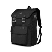 Matein Outdoor Travel Bag Lightweight Backpack 24L Capacity 17" Laptop Backpack - Black