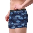 thumbnail image 2 of Sikiie Starry Sky Print Men's Boxer Briefs, Elastic Waistband Boxer Briefs Leggings-X-Large, 2 of 5