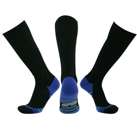Compression Socks for Women and Men Sport Socks Best Athletic Socks for Running, Medical, Athletic, Varicose Veins, Travel, Pregnancy, Shin Splints, Nursing (XL, Blue (Best Running Gels Uk)