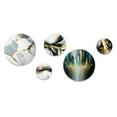 thumbnail image 2 of Designart "Gold and Alabaster Geode Marble I" Abstract Marble Metal Wall Art Set of 5 Piece, 2 of 5