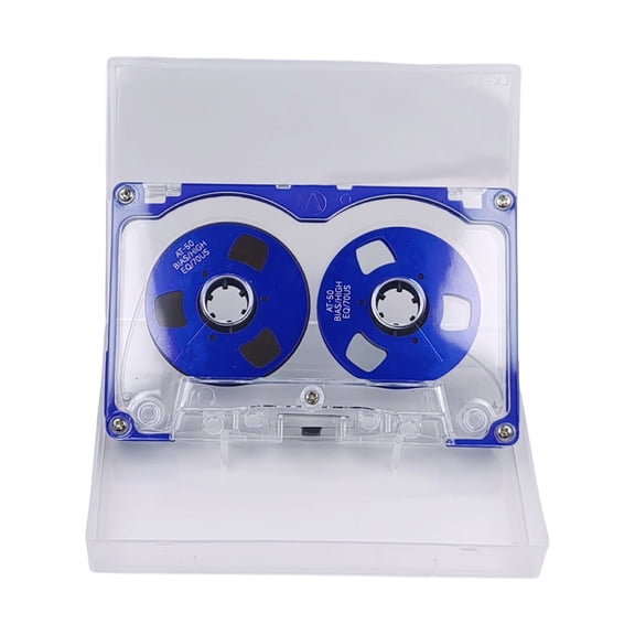 Reel to Reel Blank Cassette Tape Double Sided Metal Sound Cassette Tape with 50 Minutes Recording Time for Music Record