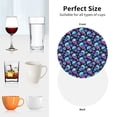 thumbnail image 6 of Kdxio Skull flower tie dye Funny Coasters,4 Pcs Leather Coasters,Housewarming Gifts,Protect Furniture from Water Marks Scratch and Damage, 6 of 6