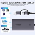 thumbnail image 3 of UGREEN 4K Capturadora de Video HDMI, 2K@30Hz 1080P@60fps Grabación de Juegos Passthrough Loop-out pa, 3 of 9
