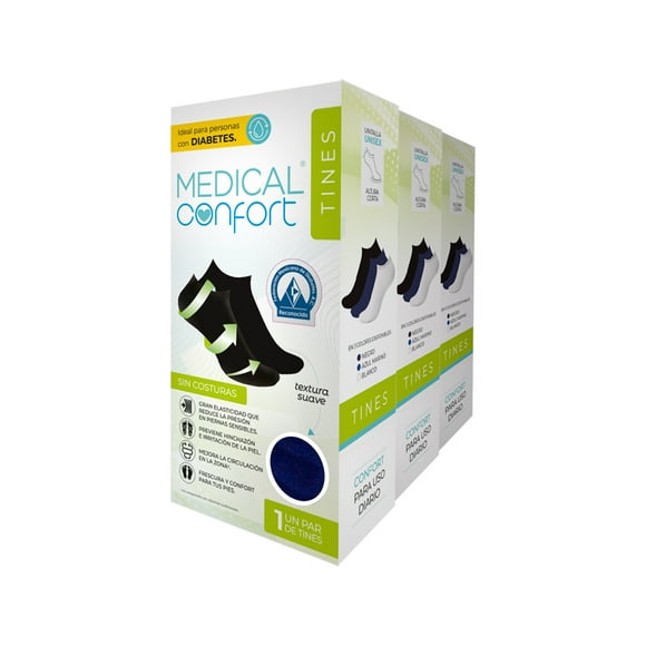 Pack de 3 Calcetines Medical Confort Color Azul