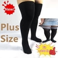 thumbnail image 2 of Oversized Striped Over Knee Socks Plus Size Thigh High Socks XXXXL navy blue Plus size, 2 of 6