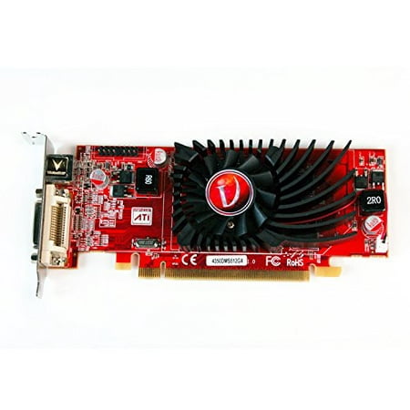 VisionTek Radeon 4350 SFF 512MB DDR2 (2x DVI-I, TV Out) with 2x DVI-I to VGA Adapter Graphics Card -