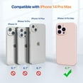 thumbnail image 2 of Designed for  14 Pro Max Case  with 2 Pack Screen Protectors [Upgraded Enhanced Camera Protection] Shockproof Liquid Silicone Case with Microfiber Lining 6.7 inch(Chocolate), 2 of 15