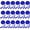 Drak Blue, variant on NCQ 18 Pieces Graduation Honor Cords Rayon Braided Honor Ropes Bulk with Tassel for Students Bachelor Master Doctoral Gown Graduation Decor (Pruple with White)