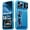 Light Blue, variant on Vizvera for iphone 17 Pro Case Wallet RFlD [Cards Holder][Camera Control][Camera Cover] Full Body Rugged Shockproof Silicone Protective Phone Case for iphone 17 Pro-Orange